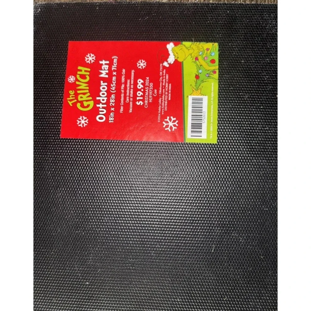 Grinch Christmas Green Outdoor Mat Rug 18x28 - Merry Grinch Mas